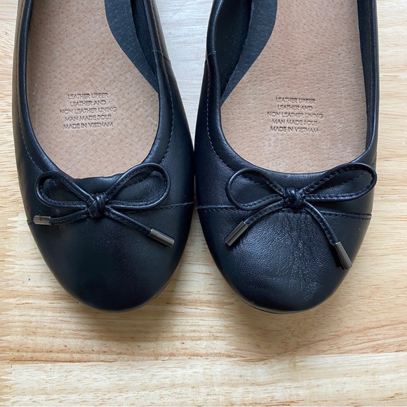 DIANA FERRARI SUPERSOFT 'Embark' Black Leather Ballet Flats Flat Shoes Size 8 C - Picture 7 of 11